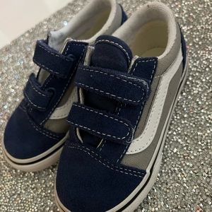 Vans Size 8 Blue/White/Grey